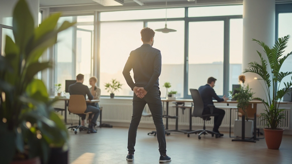 Modernes Büroumfeld mit Team-Zusammenarbeit